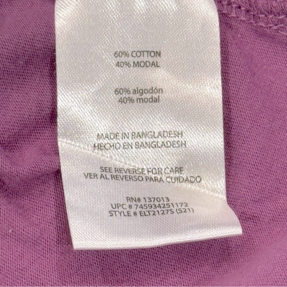 NEW Eddie Bauer Size XXL Concord Grape Cotton/Modal Scoop Neck Short-Sleeve Tee - Picture 4 of 4
